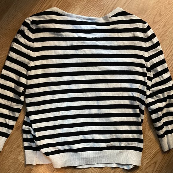 Striped Button-Up Sweater - Picture 12 of 12